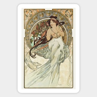 Mucha series The Arts:  Music Magnet